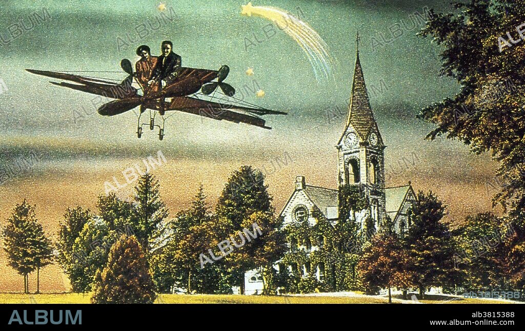 Halley's Comet, Postcard, 1910
