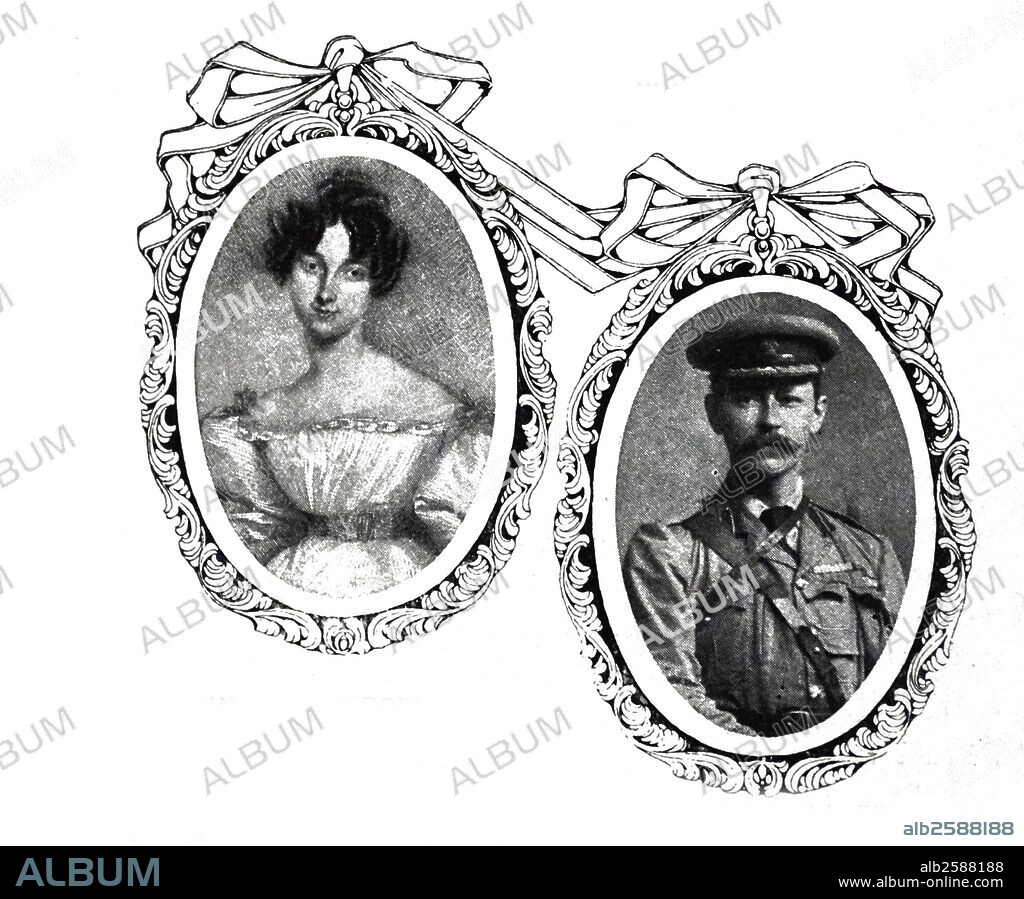 Step sister of queen Victoria, Princess Feodore with her Grandson, Count Gleichen.