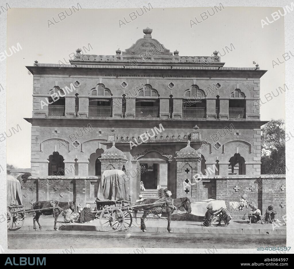 MADHO PRASAD. Ishwari Memorial Hospital [for Women, Benares]. Kitchener of Khartoum Collection: 'Views of Benares. Presented by the Maharaja of Benares'. c. 1905. Source: Photo 17/3(26).