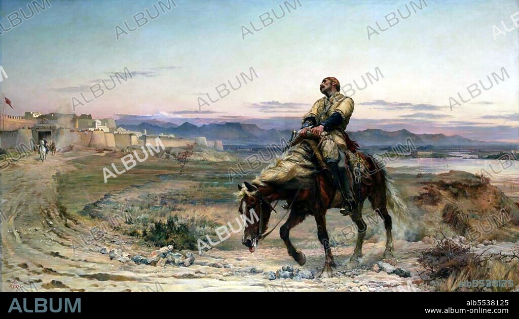 William Brydon CB (10 October 1811 – 20 March 1873) was an assistant surgeon in the British East India Company Army during the First Anglo-Afghan War (1839-1842), famous for reportedly being the only member of an army of 4,500 men to reach safety in Jalalabad at the end of the long retreat from Kabul. The British Army began its retreat from Kabul in January 1842, following the killing of the two British representatives there. The nearest British garrison was in Jalalabad, 90 miles (140 km) away, and the army would need to go through mountain passes with the January snow hindering them. Under the command of Major-General William George Keith Elphinstone, 4,500 British and Indian soldiers plus 12,000 civilian camp followers including wives and children set out for Jalalabad on 6 January 1842, on the understanding that they had been offered safe passage. Afghan tribesmen intercepted them and proceeded to massacre them during the next seven days.