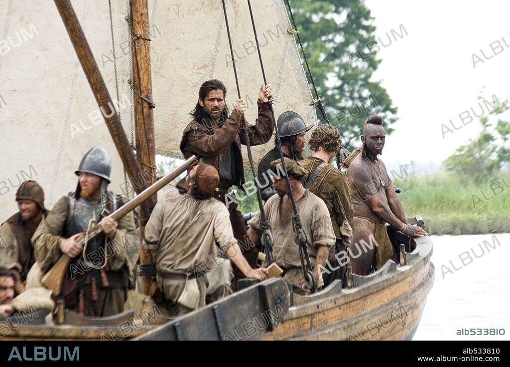 COLIN FARRELL in THE NEW WORLD, 2005, directed by TERRENCE MALICK. Copyright NEW LINE CINEMA / WALLACE, MERIE W.