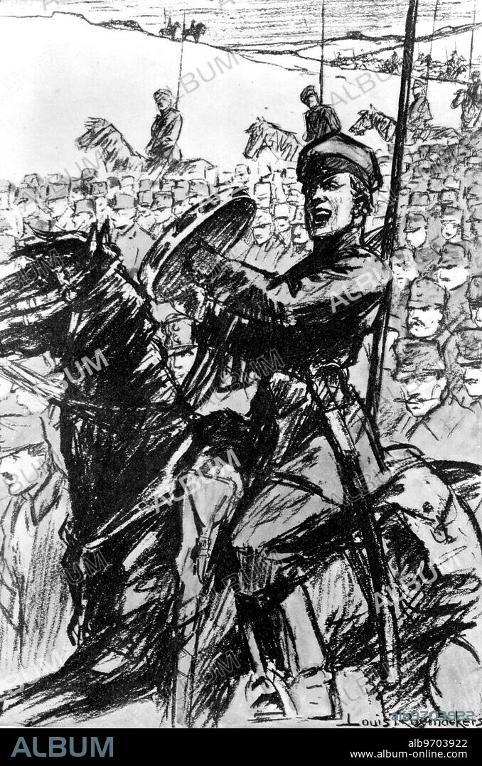 THE COSSACKS' SONG OF VICTORY. Brussiloff ' s Advances 1916. The Petrograd official communiqué of June 27, 1916, stated that the prisoners and trophies captured by the armies of General Brusiloff between June 4-23 amounted to 4,031 officers, 194,041 men, 219 guns, besides 644 machine-guns, 196 bomb mortars, 146 artillery ammunition wagons and 38 searchlights. The enormous importance of the Russian victories of June, 1916, as a step in the attrition of the enemy forces was patent; the losses suffered by the enemy on the Eastern front during those three weeks were about equal to those he had suffered at Verdun in 130 days of fighting. Times History of the War.