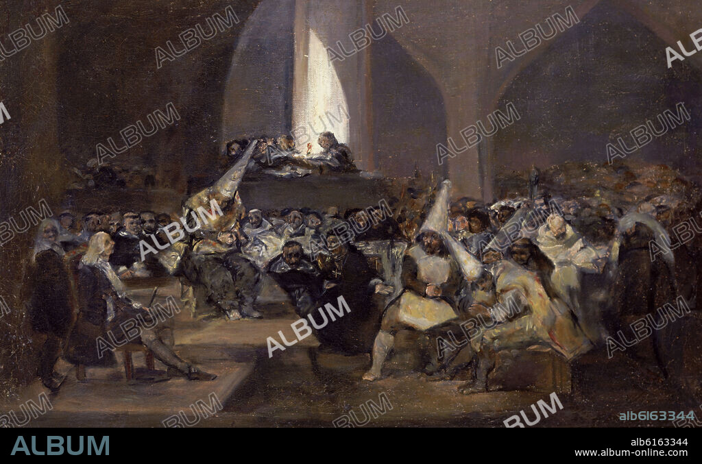 GOYA (COPIA). ESCENA DE LA INQUISICION - SIGLO XIX.