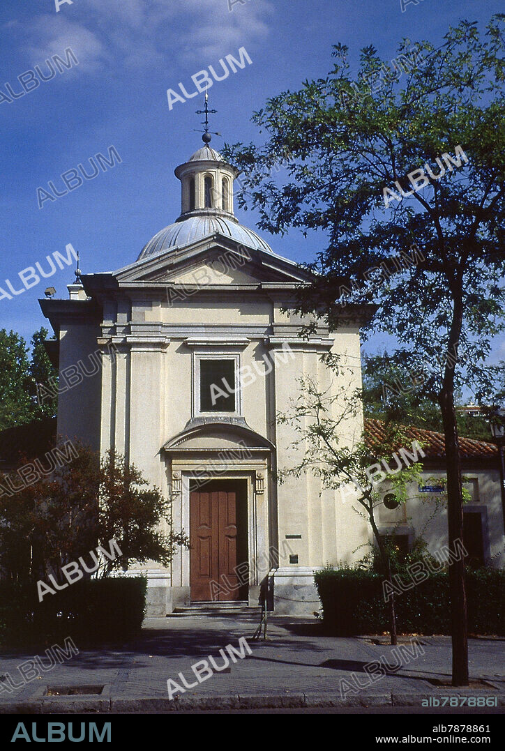 FILIPPO FONTANA (1744-1800). FACHADA DE LA ERMITA DE SAN ANTONIO DE LA FLORIDA CONSTRUIDA ENTRE 1792 Y 1798.