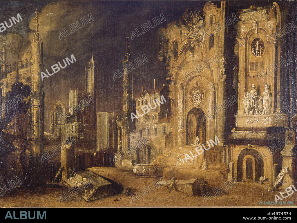 'Scene de martyr' par MONSU DESIDERIO (1593-1650) vers 1606. Musee des Arts decoratifs. Credit: photo Bouquignaud/KHARBINE-TAPABOR.