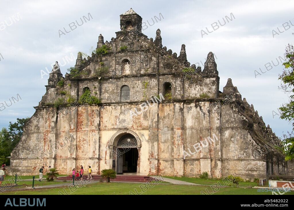 The earliest historical record of the Paoay area dates back to 1593, becoming an Augustinian independent parish in 1686. Building of the present church was started in 1694 by Augustinian friar Father Antonio Estavillo, and it was completed in 1710. The church is famous for its distinct architecture highlighted by the enormous buttresses on the sides and back of the building.