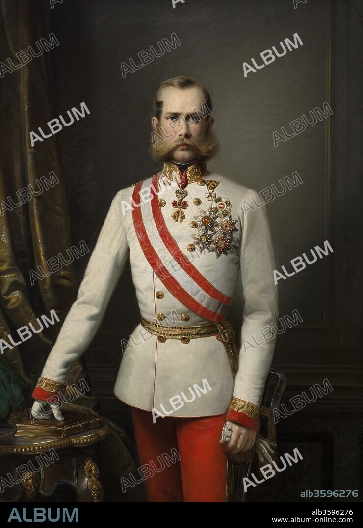 RUSS, FRANZ, THE ELDER. Portrait of Franz Joseph I of Austria.