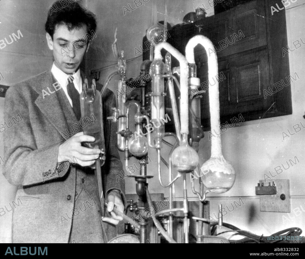 Physicist Denies He was A Communist - Dr Frank Oppenheimer, physicist who participated in the atomic bomb development, denied tonight In a formal statement an allegation of the Washington (D.C.) Times Herald that he has been a member of the Communist party. Dr. Oppenheimer Is now a University of Minnesota professor. July 12, 1947. (Photo by AP Wirephoto).