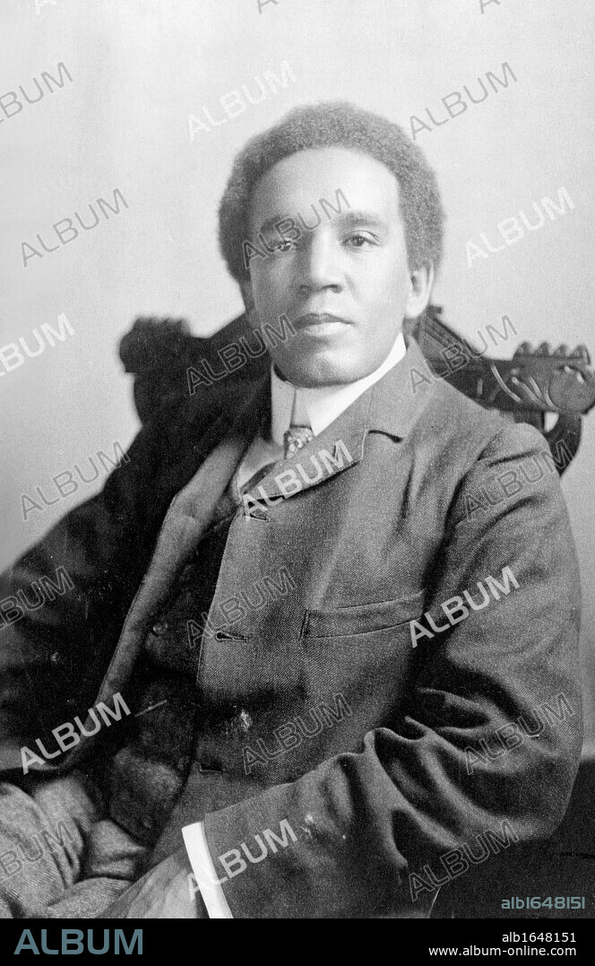Samuel Coleridge-Taylor (1875-1912) African-English composer who achieved such success he was called the African Mahler. His best known work is a cantata 'Hiawatha's Wedding Feast', 1898. Coleridge-Taylor in 1905. Music.
