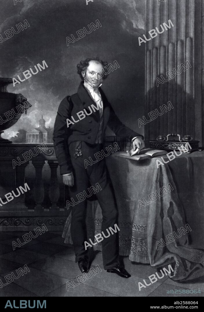 Martin Van Buren, president of the United States. Van Buren was the eighth President of the United States. Before his presidency, he was the eighth Vice President and the tenth secretary of state, both under Andrew Jackson.