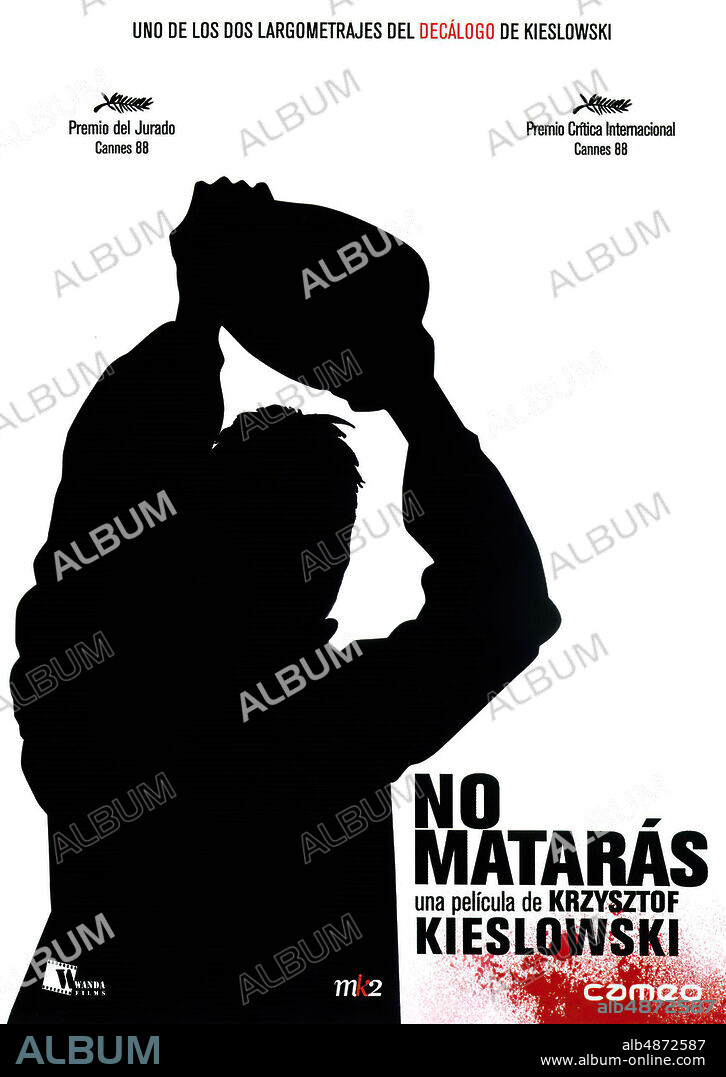 Poster de NO MATARAS, 1988 (KROTKI FILM), dirigida por KRZYSZTOF KIESLOWSKI.
