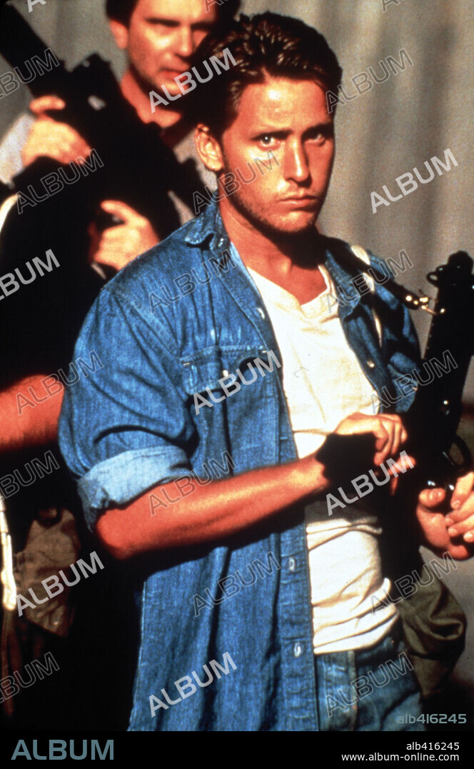 EMILIO ESTEVEZ en LA REBELIÓN DE LAS MÁQUINAS, 1986 (MAXIMUM OVERDRIVE), dirigida por STEPHEN KING. Copyright DE LAURENTIS ENTERTAINMENT GROUP.