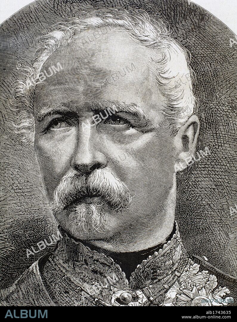 Patrice de MacMahon, 1st Duke of Magenta (1808-1893). French general and politician with the distinction Marshal of France. 3rd President of the France (1873-1875). Portrait. Engraving, 19th century.