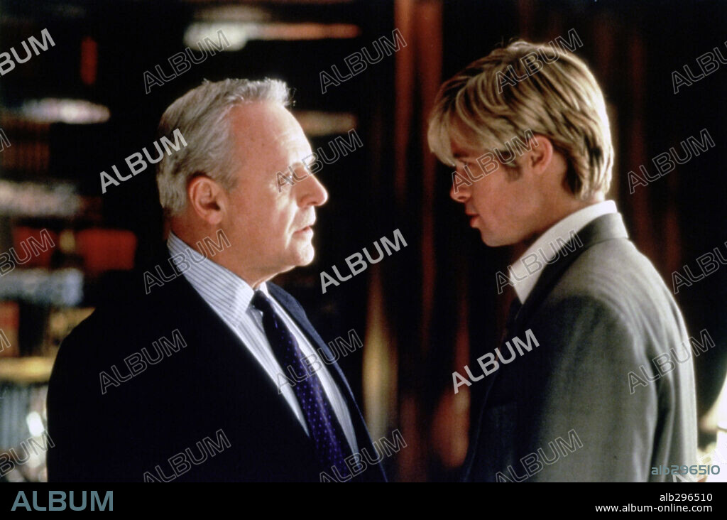 ANTHONY HOPKINS y BRAD PITT en CONOCES A JOE BLACK?, 1998 (MEET JOE BLACK), dirigida por MARTIN BREST. Copyright UNIVERSAL PICTURES / CARUSO, PHILLIP.