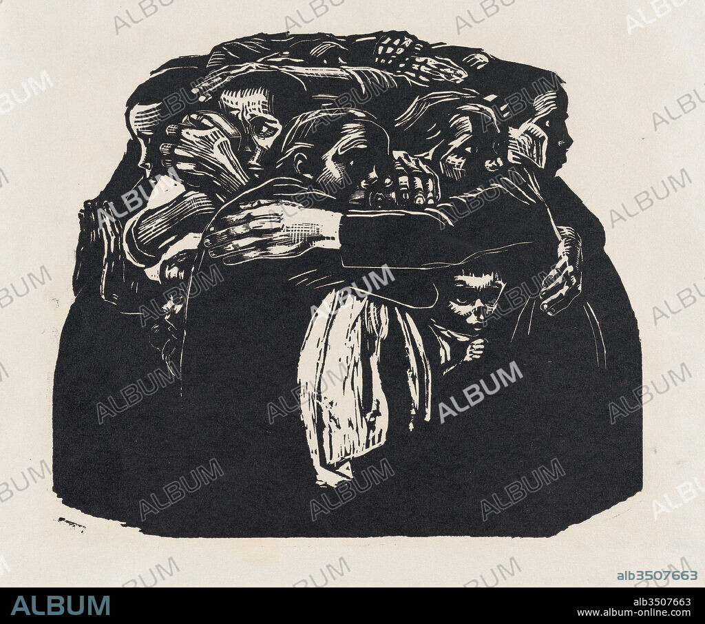 The Mothers, n.d., Woodcut facsimilie, sheet: 11 1/4 x 13 1/16 in. (28.6 x 33.1 cm), Prints, Käthe Kollwitz (German, Kaliningrad (Königsberg) 1867–1945 Moritzburg).