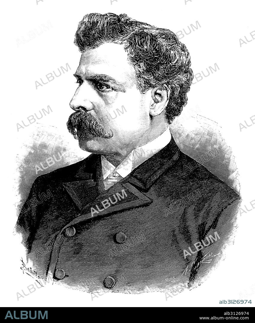 Herrera Obes, Julio (1846-1912), político uruguayo. Grabado de 1890.