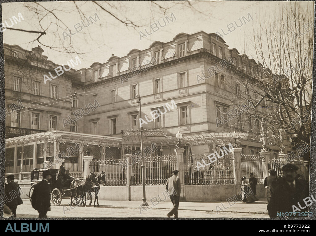 San Sebastián, 1906. Vista del Hotel Du Palais.