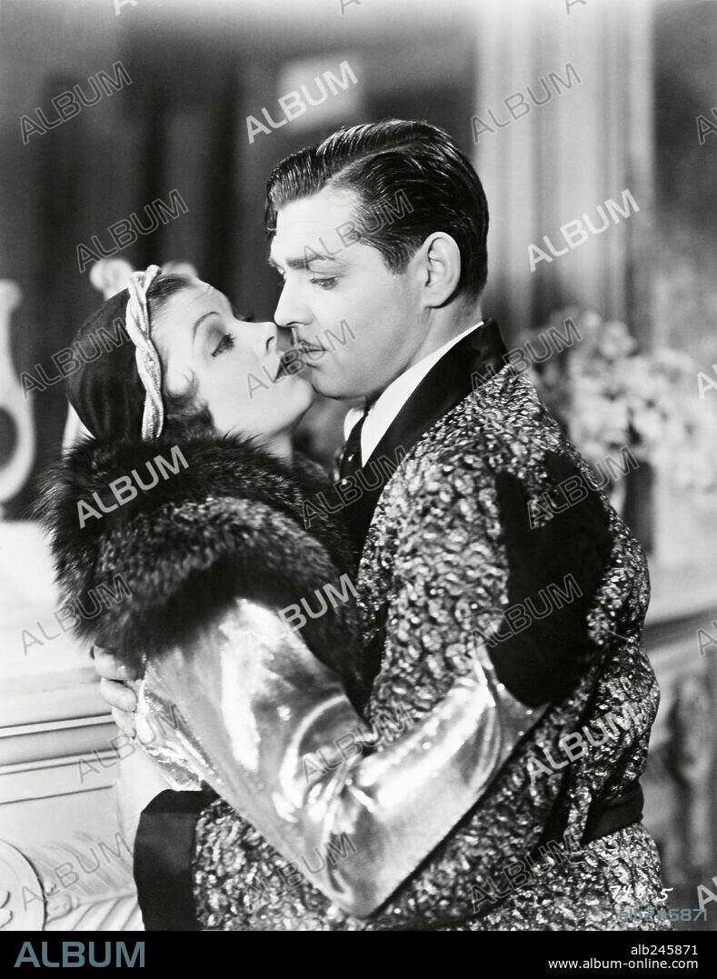 CLARK GABLE y MYRNA LOY en ENEMIGO PUBLICO NUMERO 1, 1934 (MANHATTAN MELODRAMA), dirigida por W. S. VAN DYKE. Copyright M.G.M.