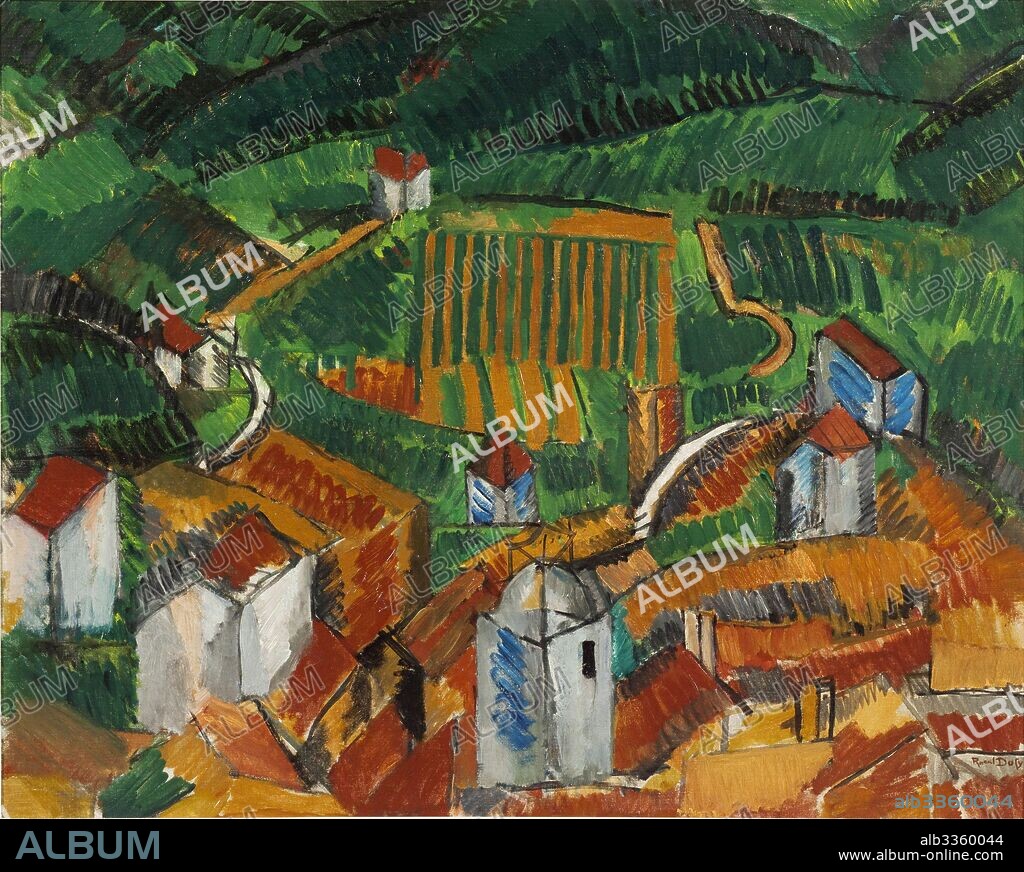 RAOUL DUFY. Landscape at Vence.