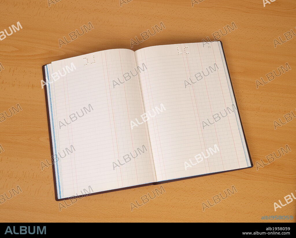 LIBRO DIARIO abierto.
