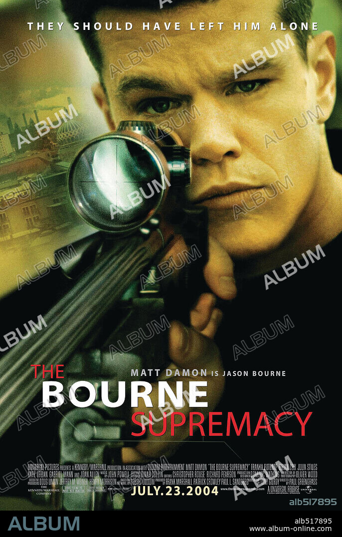 MATT DAMON en EL MITO DE BOURNE, 2004 (THE BOURNE SUPREMACY), dirigida por PAUL GREENGRASS. Copyright UNIVERSAL STUDIOS.