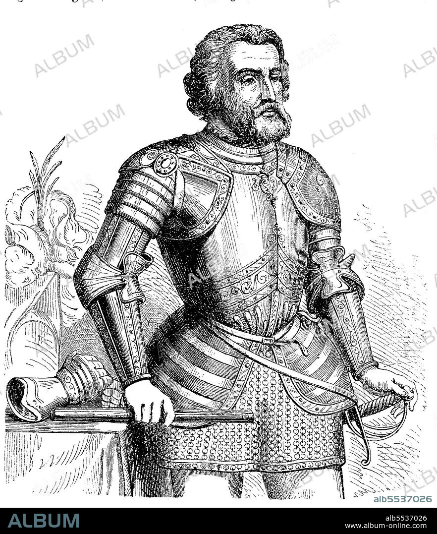 Hernan Cortes de Monroy y Pizarro Altamirano, Marques del Valle de Oaxaca, Hernando Cortez, 1485 in Medellin - December 2, 1547, was a Spanish conquistador.