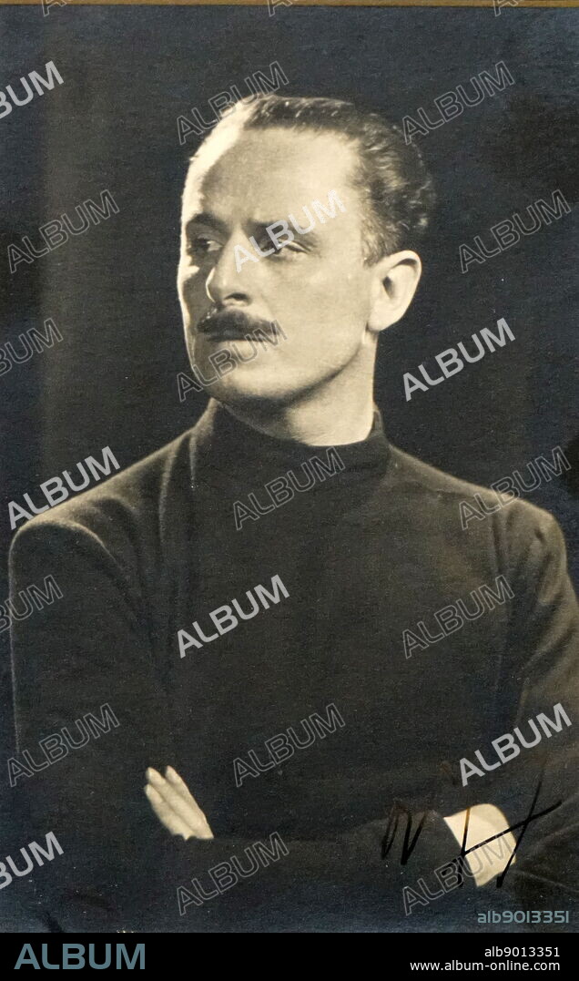 An autographed photograph of Oswald Mosley. Sir Oswald Ernald Mosley of Ancoats (1896-1980) a British politician, Member of Parliament and leader of the British Union of Fascists. The BUF was a fascist political party in the United Kingdom formed in 1932 by Oswald Mosley.