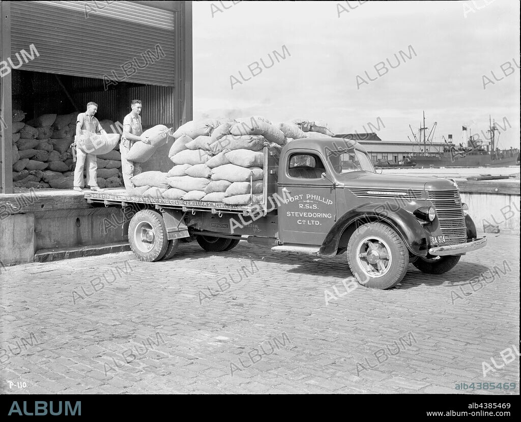 Negative - International Harvester, D40 Tray Truck, 1940, Part of a large collection of glass plate and film negatives, transparencies, photo albums, product catalogues, videos, motion picture films, company journals, advertisements and newspaper cuttings relating to the operations of the International Harvester Company and its subsidiaries in Australia. The International Harvester Company of America was formed in 1902 by the merger of five leading.