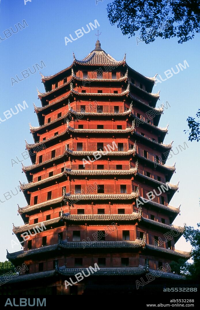 Liuhe Pagoda (Chinese: ???; pinyin: Liùhé Ta), literally Six Harmonies Pagoda was originally constructed in 970 CE during the Northern Song Dynasty (960–1127), destroyed in 1121, and reconstructed fully by 1165, during the Southern Song Dynasty (1127–1279). Hangzhou is one of China’s six ancient capitals. The city thrived during the Tang period (618–907), benefiting greatly from its position at the southern end of the Grand Canal. At the beginning of the 12th century, Hangzhou was chosen as the new capital of the Southern Song Dynasty after the Chinese court was defeated in a battle against the Jin in 1123, and fled south. The city flourished, with officials, writers and scholars moving there as the dynasty blossomed. During this period, Chinese culture reached a dramatic climax, and artworks from this era, particularly the richly detailed brush paintings, are considered to be among the finest works of art ever produced.