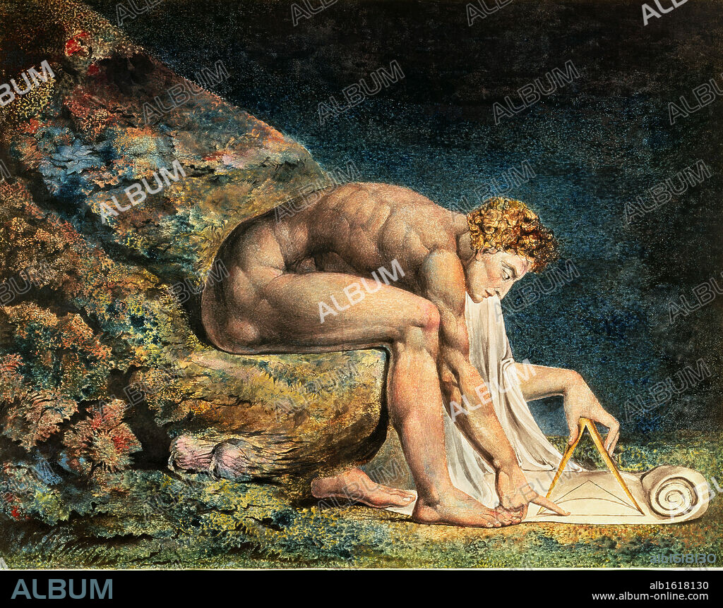 Newton   19th C.  William Blake (1757-1827/British)   Tate Gallery, London.