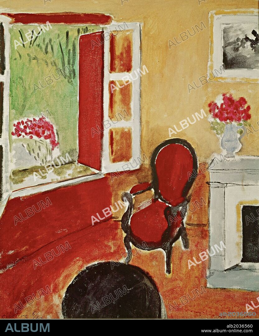 Henri Matisse / ' Interior at Ciboure', 1940, Oil on canvas, 73 x 40 cm.