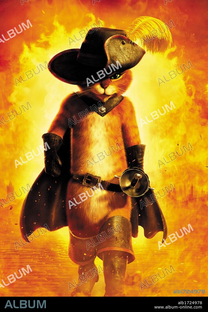Poster of PUSS IN BOOTS, 2011, directed by CHRIS MILLER. Copyright DREAMWORKS ANIMATION.