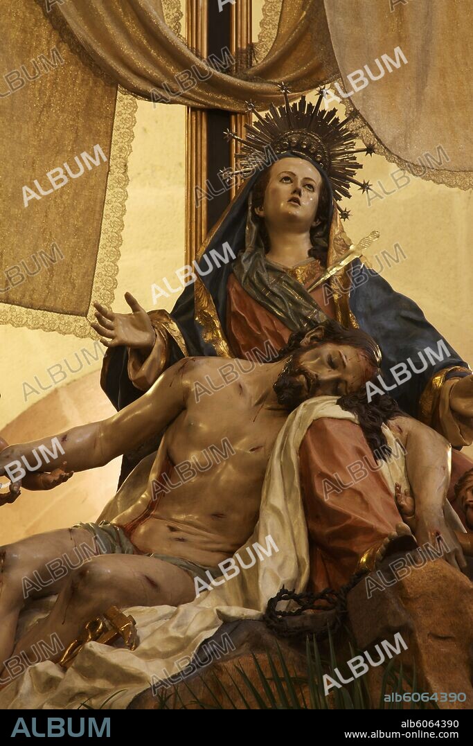 Alicante (capital); Concatedral de San Nicolás; conjunto escultórico / paso "La Piedad" del artista Francisco Salzillo.