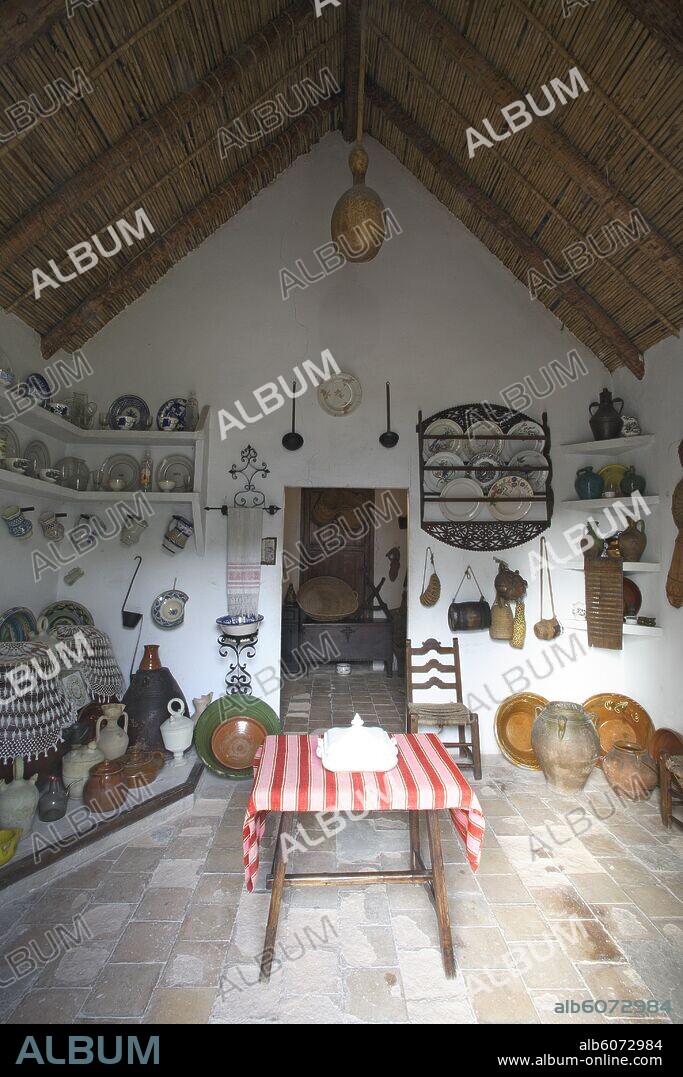 Alcantarilla; Museo de la Huerta; interior de barraca.