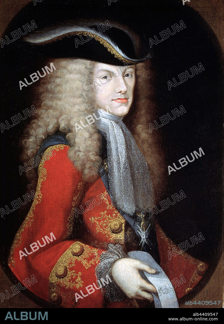 MIGUEL JACINTO MELENDEZ (1679-1734). FELIPE V REY DE ESPAÑA. 1683-1746 OLEO DE MIGUEL JACINTO MELENDEZ COLECCION PARTICULAR. MADRID.