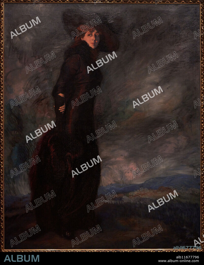 "Portrait of Adela de Quintana Moreno", 1910, Ignacio Zuloaga (1870-1945).
