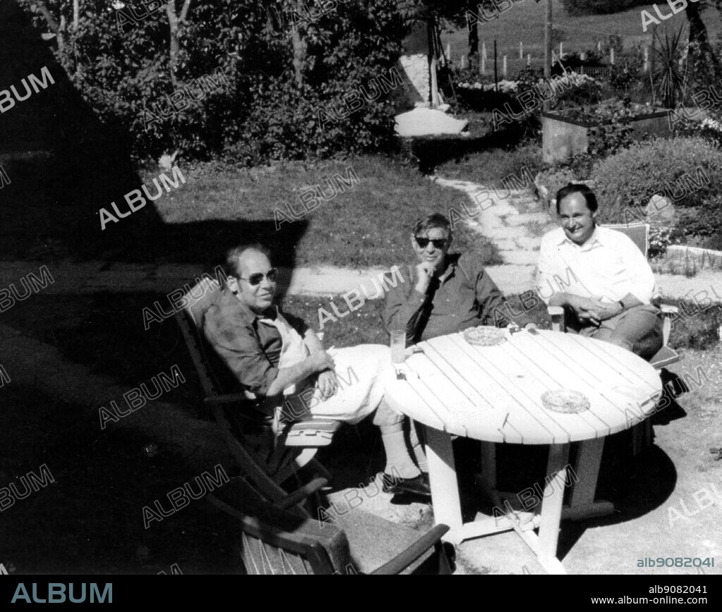 W H Auden shortly before his death in September 1973. Auden in the garden at Kirchstetten with Chester Kallman and Charles Osborne. W H Auden, The Life of a Poet, by Charles Osborne.