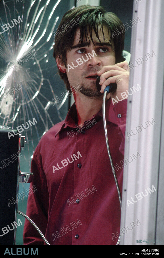 COLIN FARRELL en ÚLTIMA LLAMADA, 2002 (PHONE BOOTH), dirigida por JOEL SCHUMACHER. Copyright FOX 2000 PICTURES.