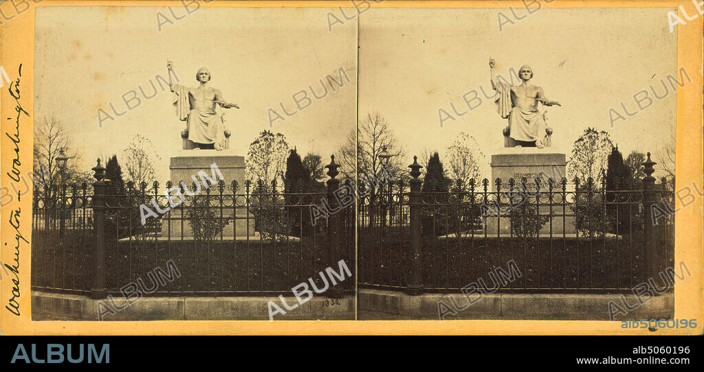 Statue of Washington in the Capitol Grounds, (by Greenough.), E. & H.T. Anthony (Firm), 1860, Washington (D.C.