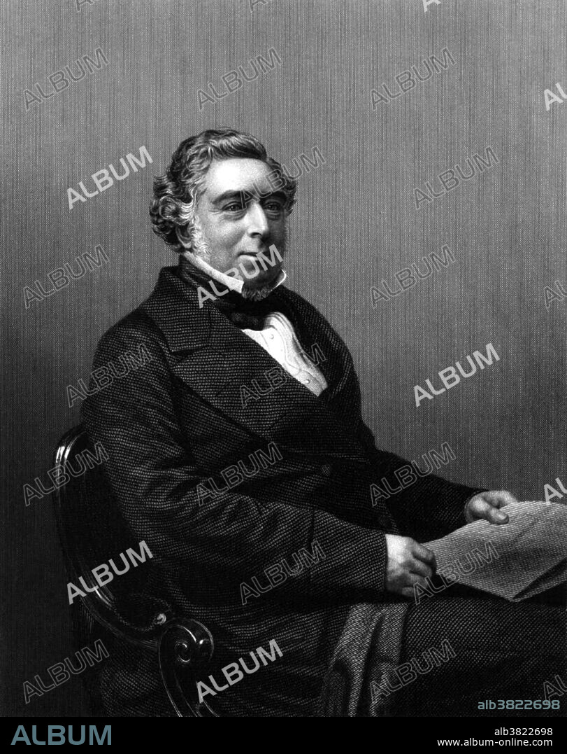 Robert Stephenson (October 16, 1803 - October 12, 1859) was an English civil engineer, son of George Stephenson. In 1823, he set up a company in partnership with his father, Michael Longridge and Edward Pease to build railway locomotives. The Forth Street Works, were the first locomotive works in the world. He spent three years in South America working as an engineer in the Colombian gold mines. He worked on the development of a locomotive to compete in the forthcoming Rainhill Trials. The result was the Rocket, which had a multi-tubular boiler to obtain maximum steam pressure from the exhaust gases. Following its success, the company built locomotives for the Leicester and Swannington Railways. In 1830, he designed Planet, a much more advanced locomotive than Rocket. He also constructed a number of well-known bridges to carry the new railway lines. From 1851 to 1853, he built the railway from Alexandria to Cairo, which was extended to Suez in 1858. He died in 1859 at the age of 55. In his eulogy, he was called, "the greatest engineer of the present century".