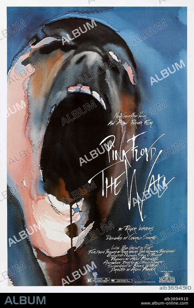 Poster of PINK FLOYD: THE WALL, 1982, directed by ALAN PARKER. Copyright M.G.M/UNITED ARTIST.