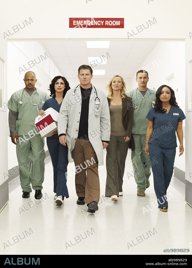 CHRIS MARTIN, DANIELLE NICOLET, KARI MATCHETT, MORENA BACCARIN, ROCKMOND DUNBAR y TREAT WILLIAMS en HEARTLAND-TV, 2007, dirigida por DEAN BENNETT. Copyright WARNER HORIZON TELEVISION.