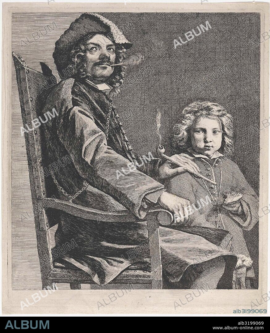 Pipe Smoking Man in chair, Michael Sweerts, 1643 - 1661.