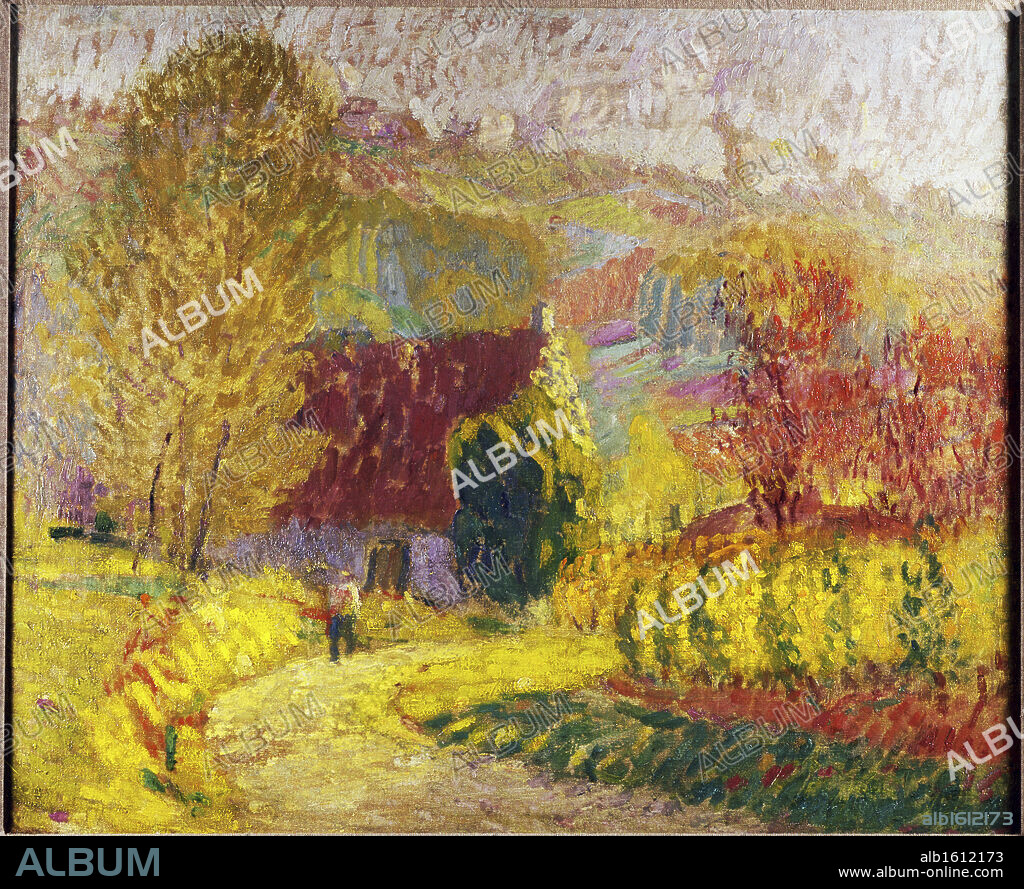 Paysage Pres de Bordeaux by Joseph Lepine, oil on canvas, 1867-1943, USA, Pennsylvania, Philadelphia, David David Gallery.