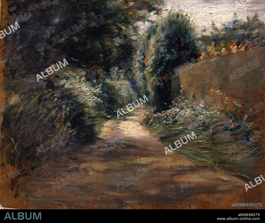 Carolina del Castillo y Díaz/ Camino del Llosón (Jove) (1921). Colección Museo de Bellas Artes de Asturias.