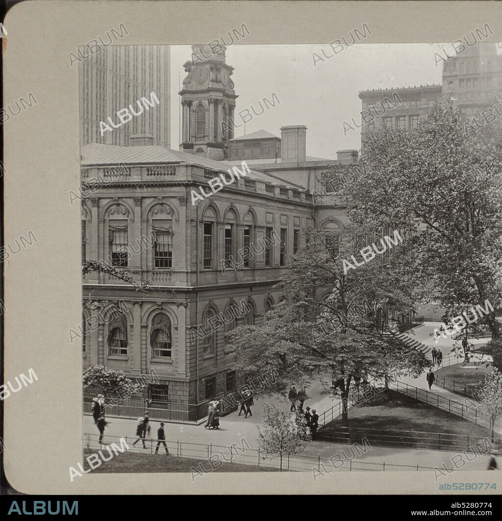 Side view of William M. 'Boss' Tweed's courthouse., Tweed Courthouse (New York, N.Y.), New York (State), Florida.