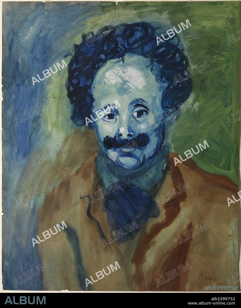Pablo Picasso / 'Sebastià Junyer Vidal', 1903-1904, Óleo sobre papel, 57,4 x 47,3 cm, MPB 4,262.
