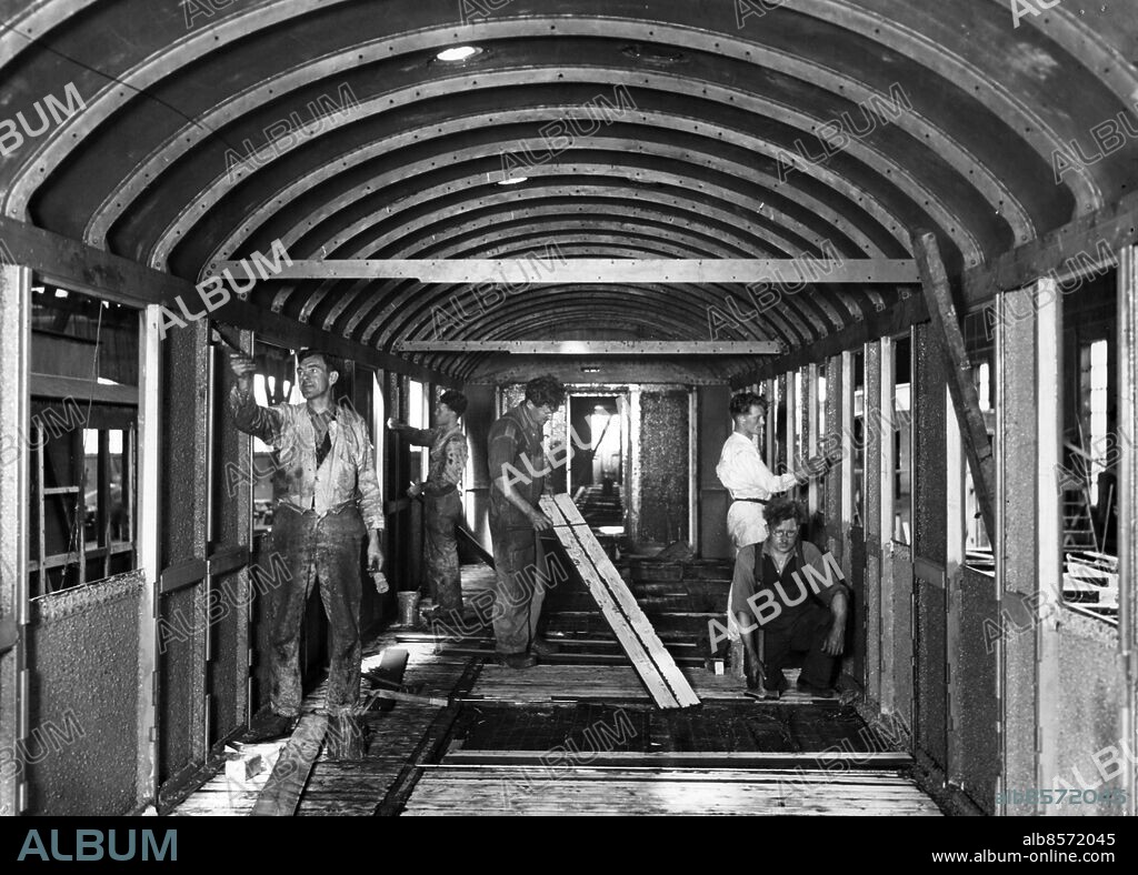 Waggonfabriken i Arlöv 1935.. Foto: Sydsvenskan / IBL Bildbyrå.
