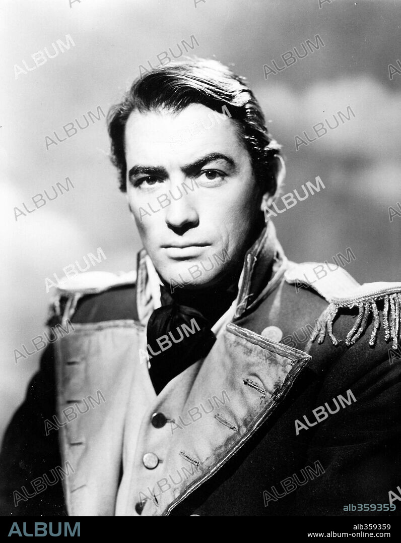 GREGORY PECK in CAPTAIN HORATIO HORNBLOWER R. N., 1951, unter der Regie von RAOUL WALSH. Copyright WARNER BROTHERS.