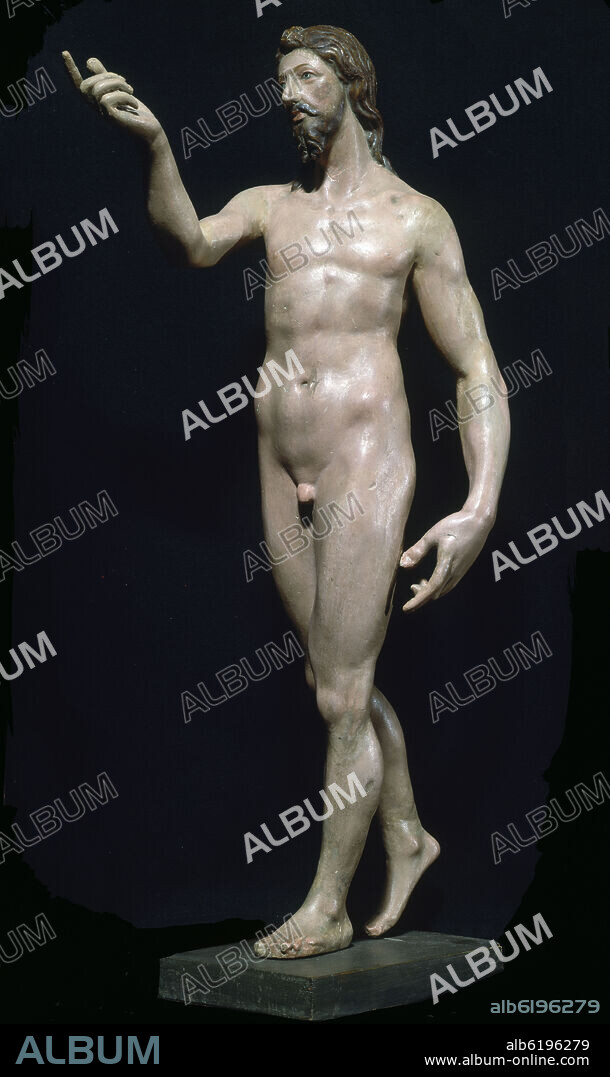 EL GRECO. EL SALVADOR O CRISTO RESUCITADO - 1598 - TALLA EN MADERA - MANIERISMO ESPAÑOL.